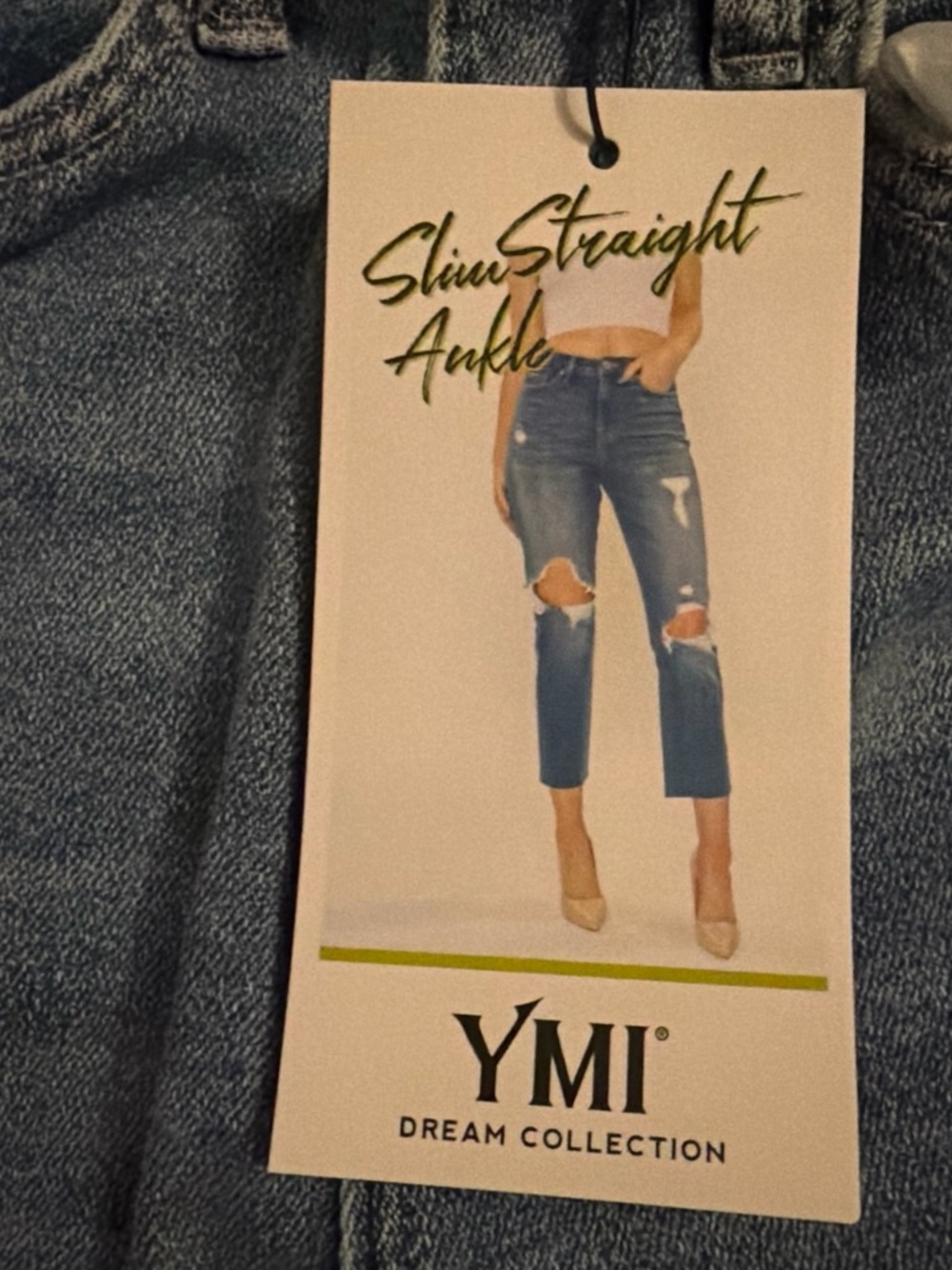 YMI Light Blue High-Rise Distressed Jeans - Picture 3 of 3